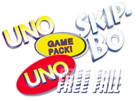 Uno & SkipBo & Uno Free Fall title screen for Nintendo DS